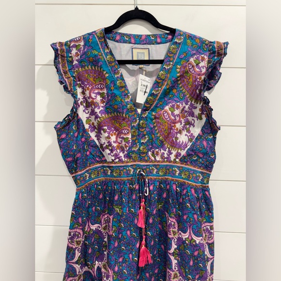 NWT Alicia Bell purple Blake midi dress - Picture 6 of 10